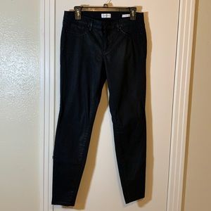 Jessica Simpson Black Coated Super Skinny Pant, 14